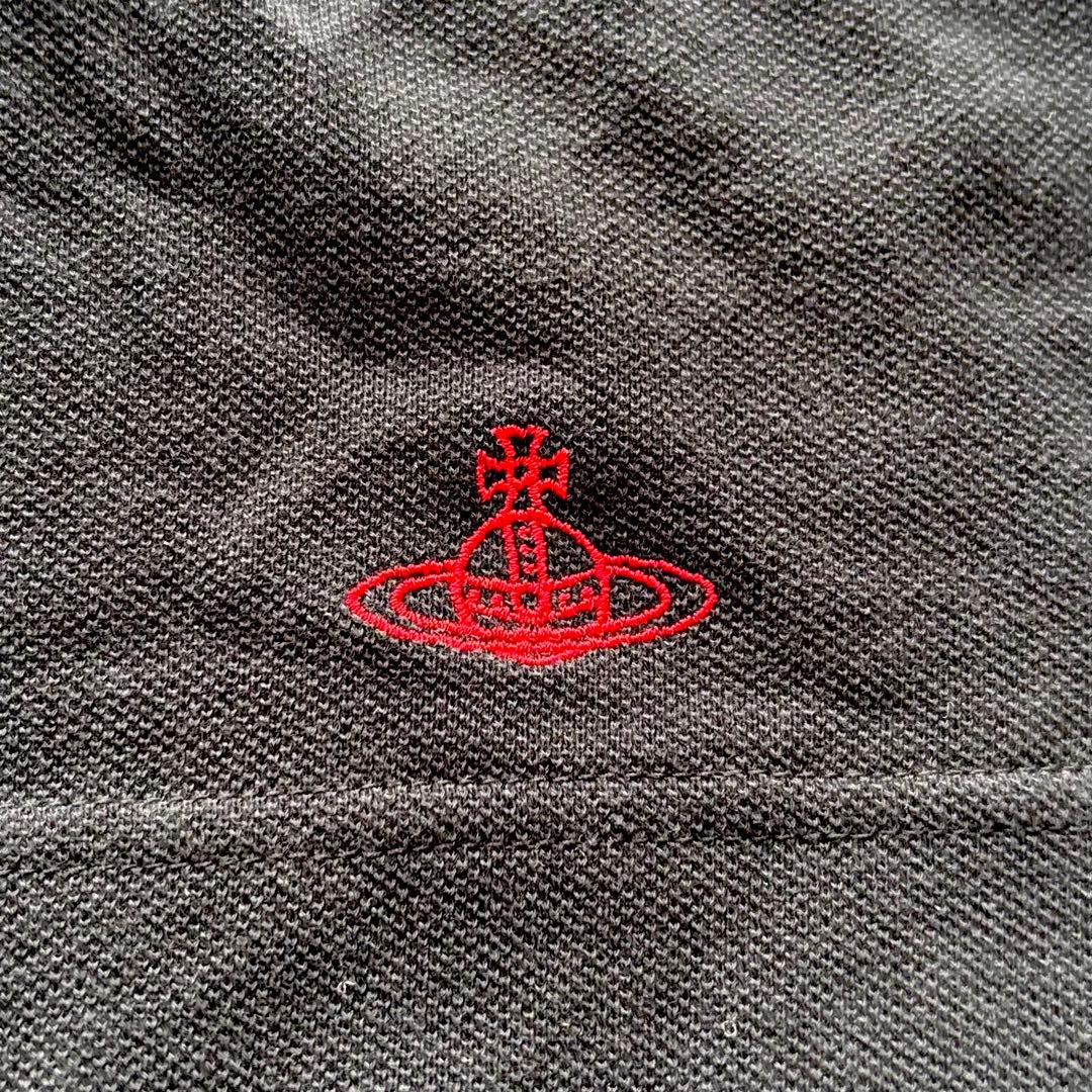 【極美品　希少】ヴィヴィアンウエストウッド　ラブフリルポロ　オーブ刺繍　半袖