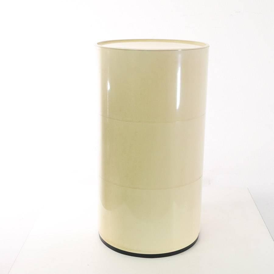 カルテル コンポニビリ ラウンドチェスト 3段 ホワイト アンナ・カステッリ2