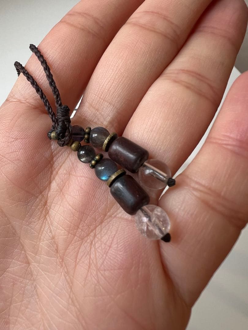 【美品】アイスクォーツ(ヒマラヤ)六芒星モチーフのネックレス