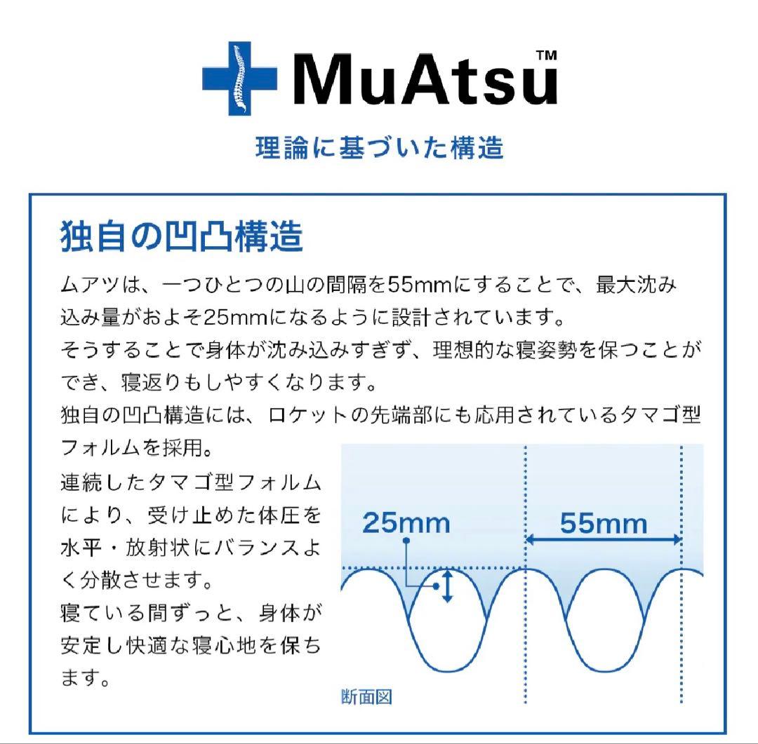 【お値下げ】ムアツマットレス　シングル　スタンダード　レギュラー　三つ折り