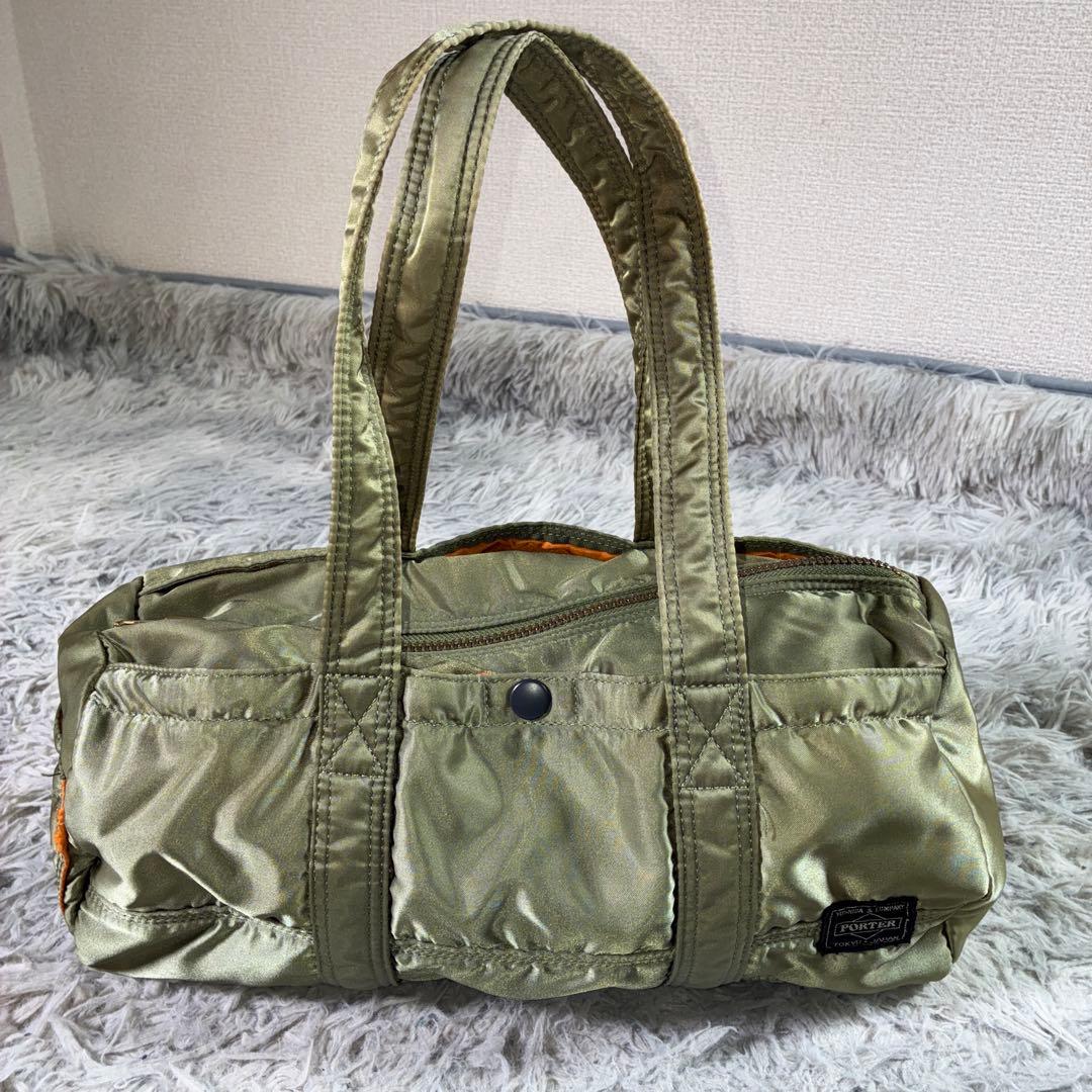 Porter ポーター タンカー ミニボストン ダッフルバッグ（S）カーキ