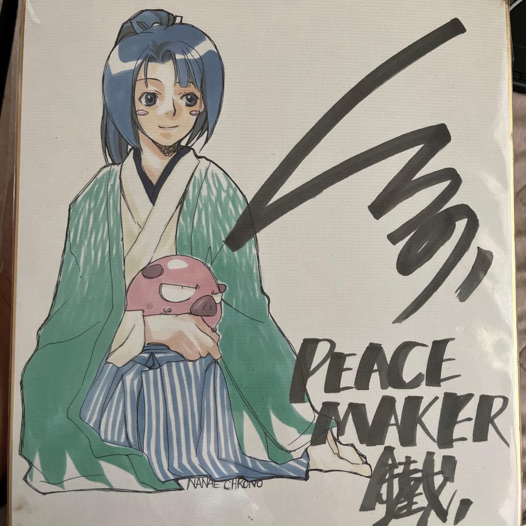 PEACEMAKER 鐵　サイン色紙　黒乃奈々絵