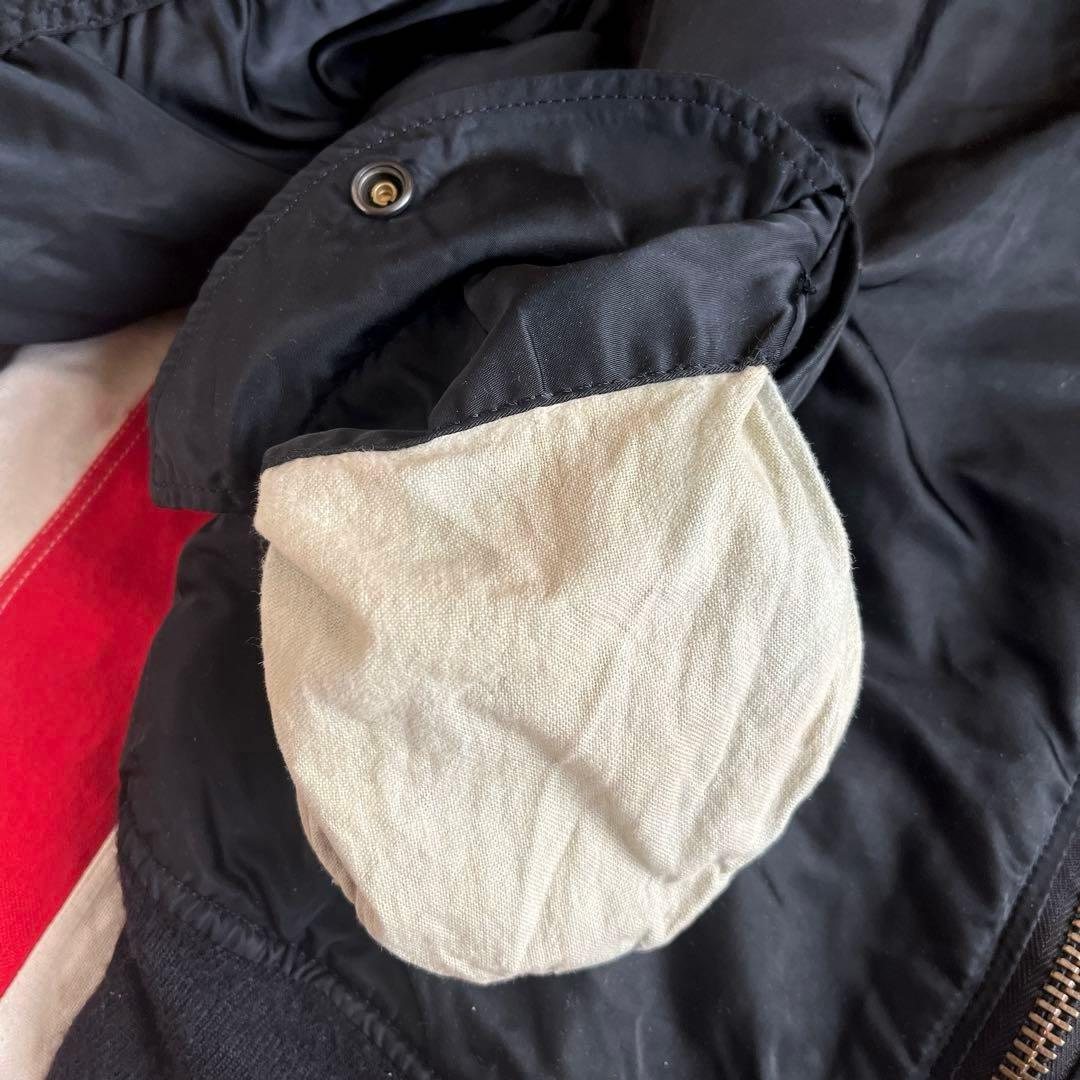 80s ビンテージ ALPHA アルファ MA-1 ブラック L アメリカ製