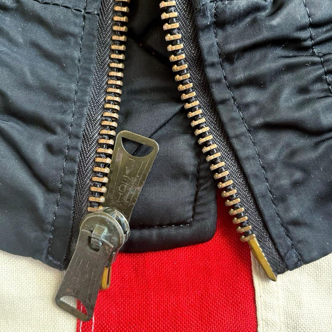 80s ビンテージ ALPHA アルファ MA-1 ブラック L アメリカ製