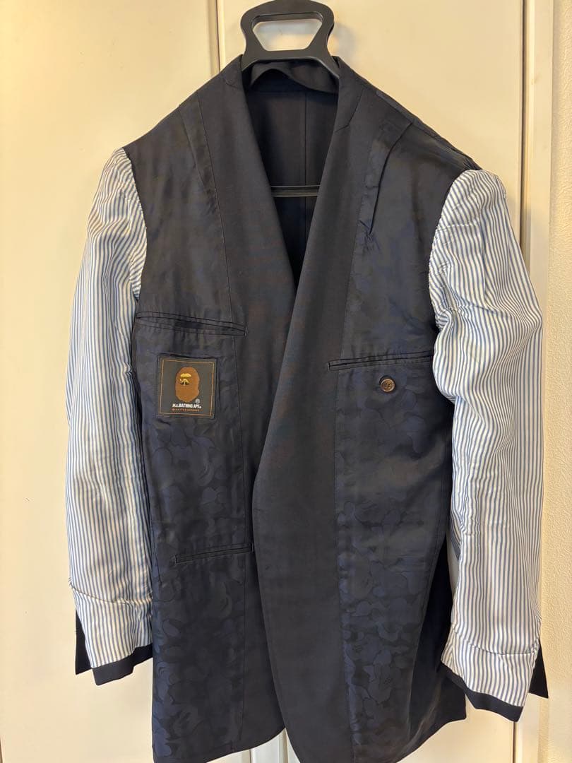 Mr.BATHING APE ユナイテッドアローズ　ネイビー スーツ上下　48