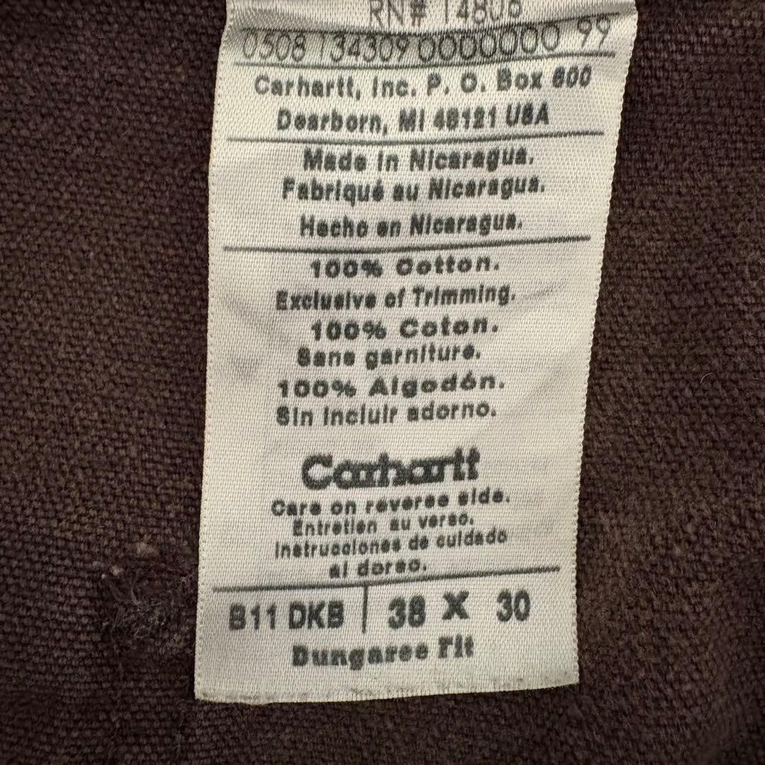 Carhartt ブラウン ワークパンツ 38×30