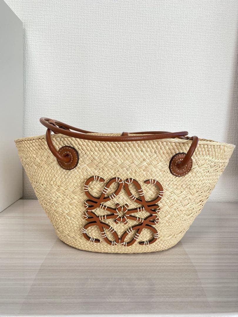 【美品】正規品 LOEWE アナグラム カゴバッグ スモール