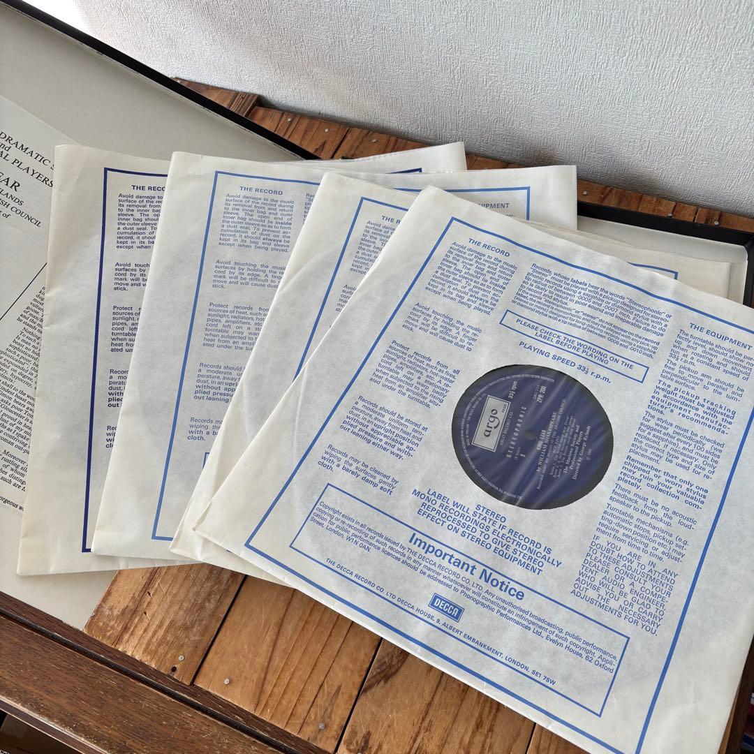 Works of Shakespeare KING LEAR 4枚組レコード