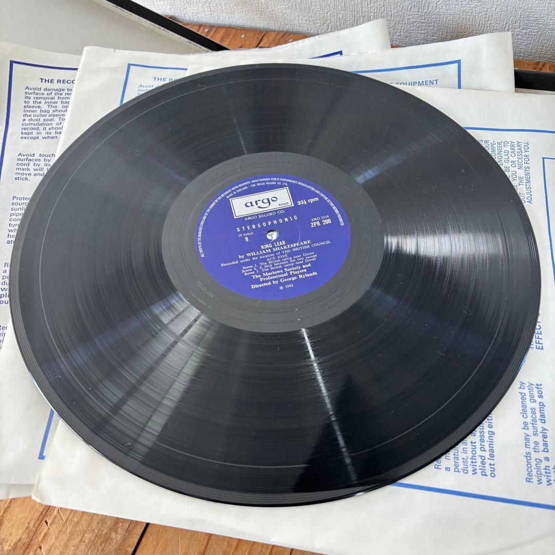 Works of Shakespeare KING LEAR 4枚組レコード