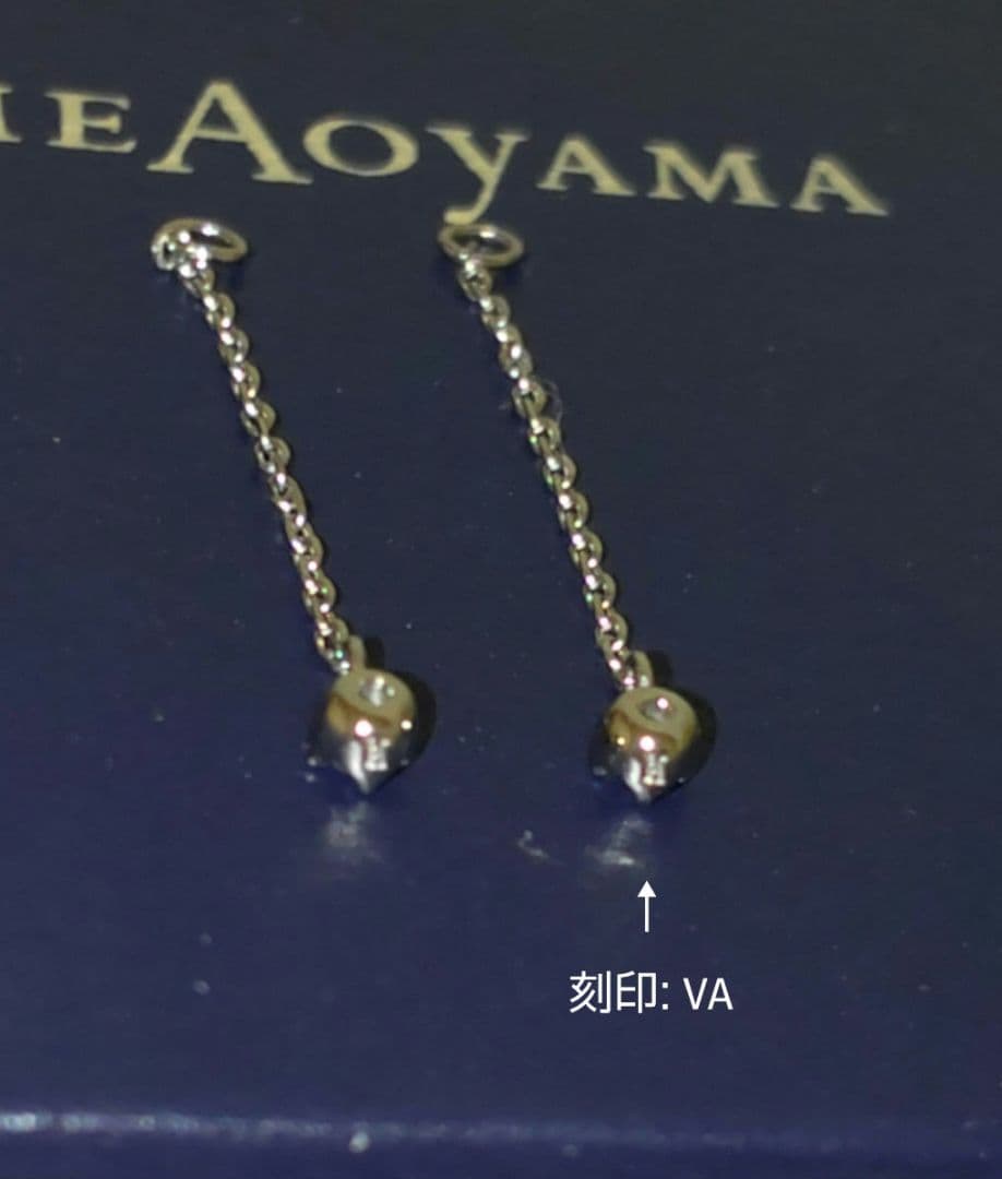 ヴァンドーム青山 ダイヤモンド ピアス 2way ◆チャーム取り外し可