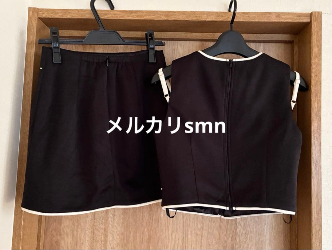 robe de fleurs glossy ドレス　M セットアップ　ブラック