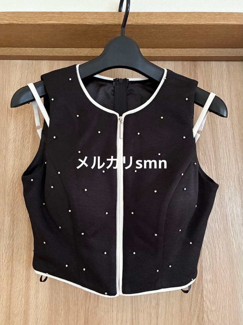 robe de fleurs glossy ドレス　M セットアップ　ブラック