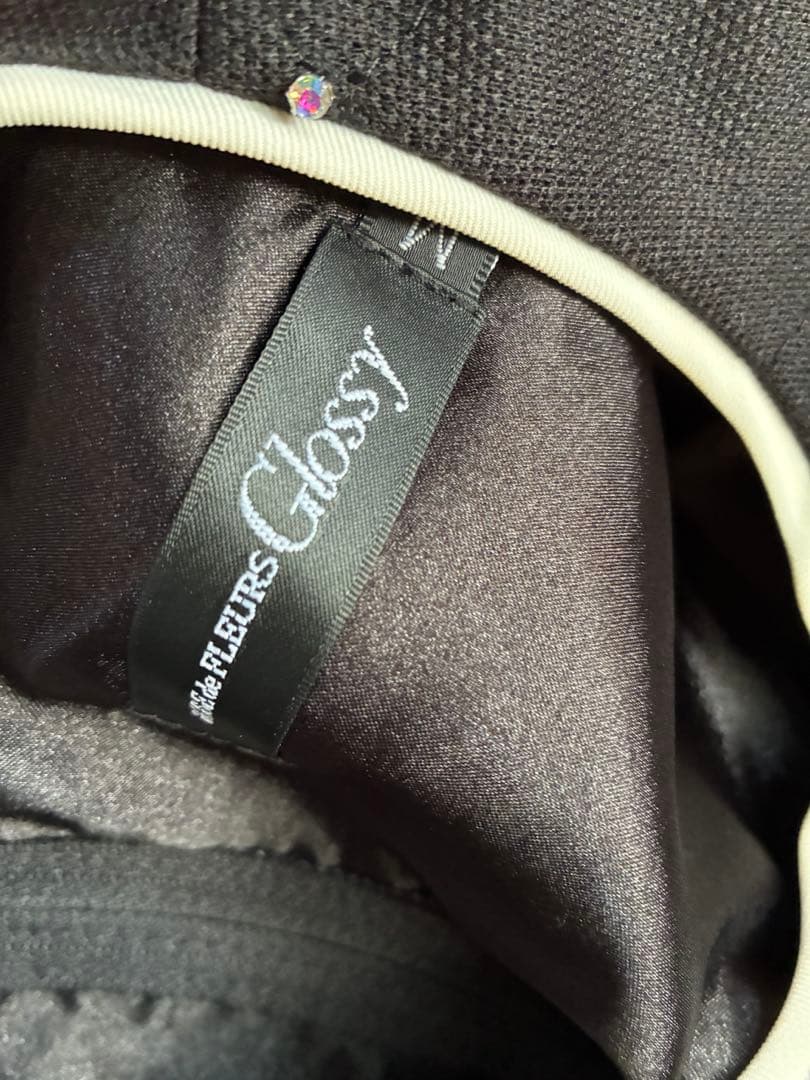 robe de fleurs glossy ドレス　M セットアップ　ブラック