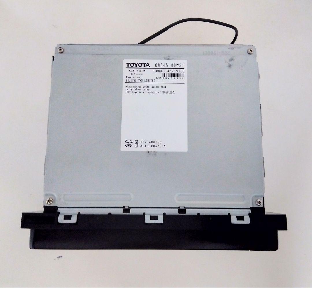 2019年地図更新 トヨタ純正 SDナビ　NSZT-W64　高精細液晶　アンテナ