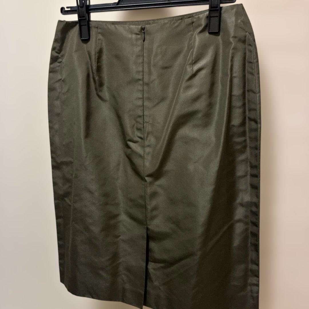 アクリス　ジャケットスカートオリーブ色　タグ付き