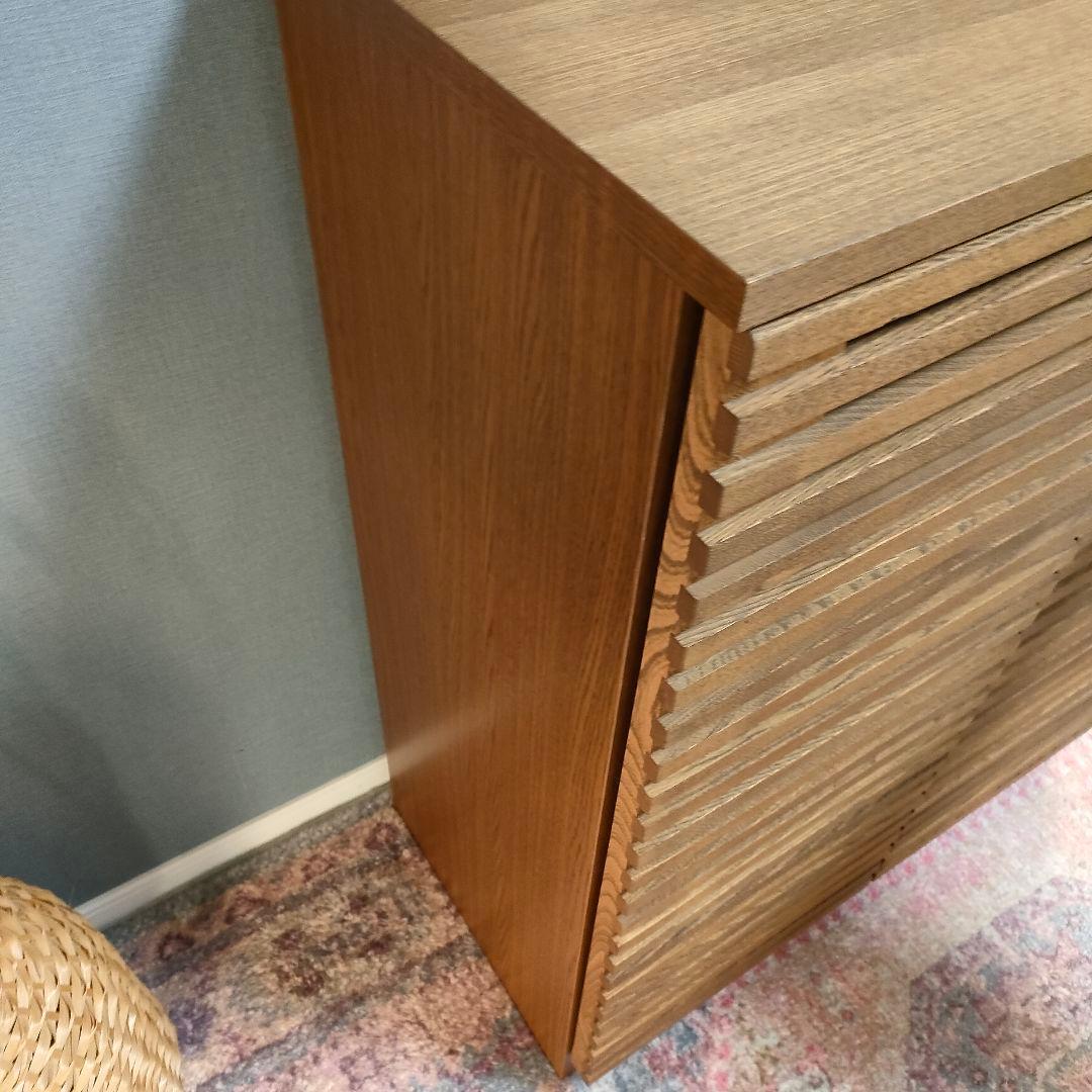 【廃盤希少】unico LIJN レイン キャビネット 北欧風 ナチュラル