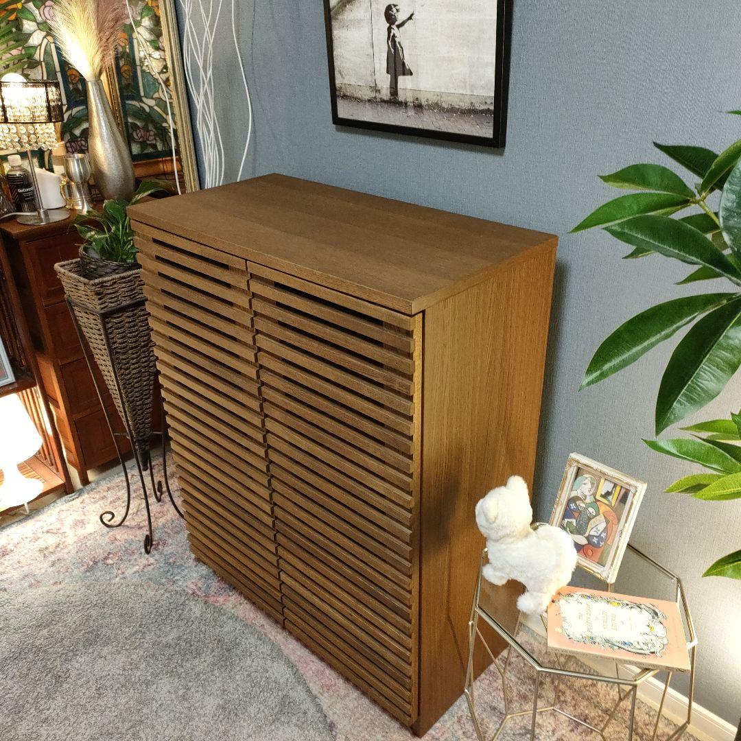 【廃盤希少】unico LIJN レイン キャビネット 北欧風 ナチュラル