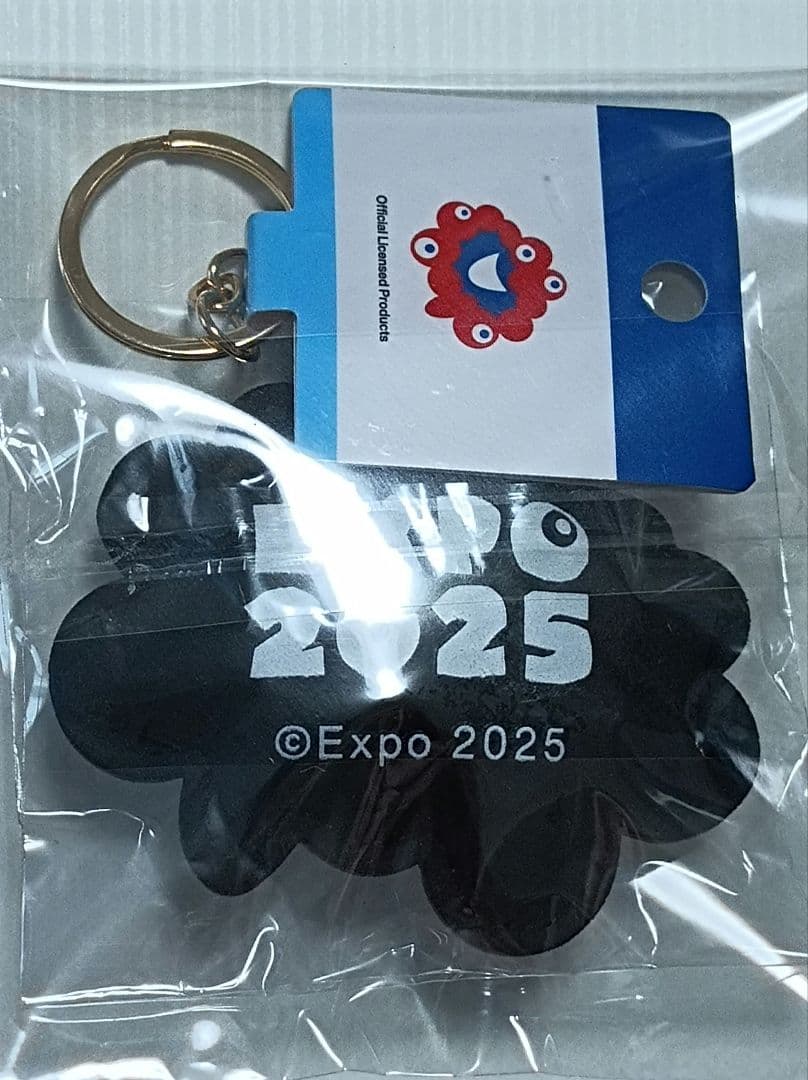 大阪万博　黒ミャクミャク　ラインストーン　マスコットキーホルダー関西万博ブラック