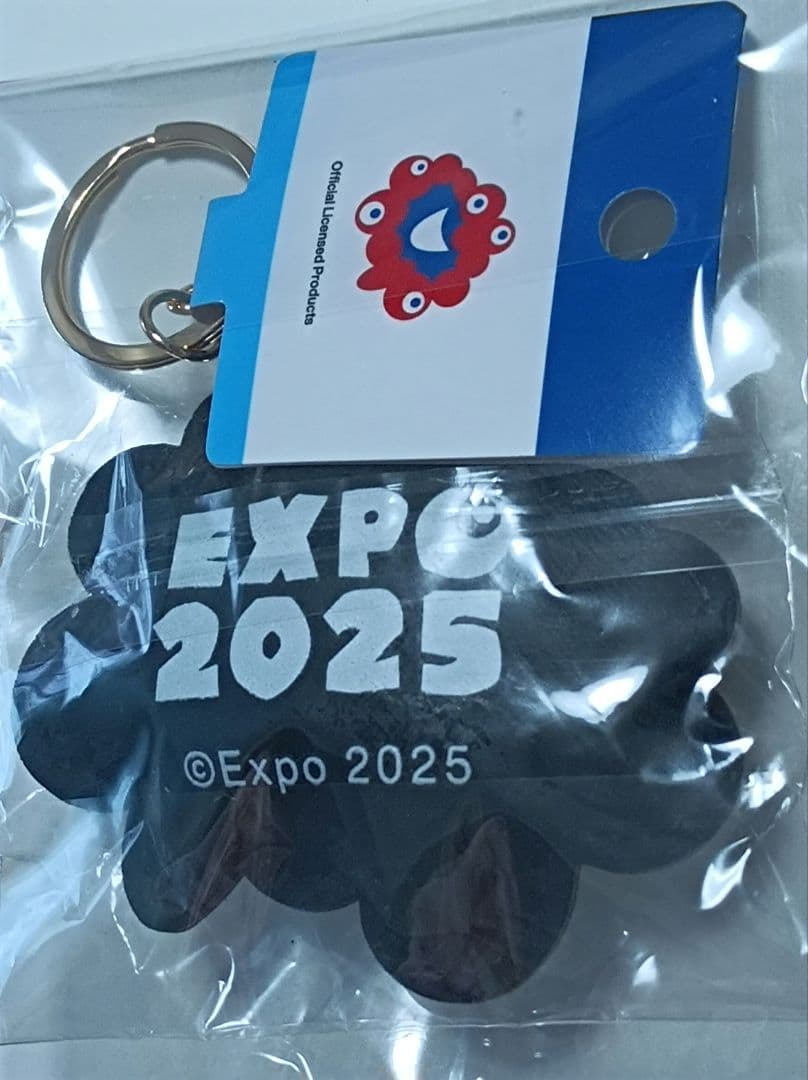 大阪万博　黒ミャクミャク　ラインストーン　マスコットキーホルダー関西万博ブラック