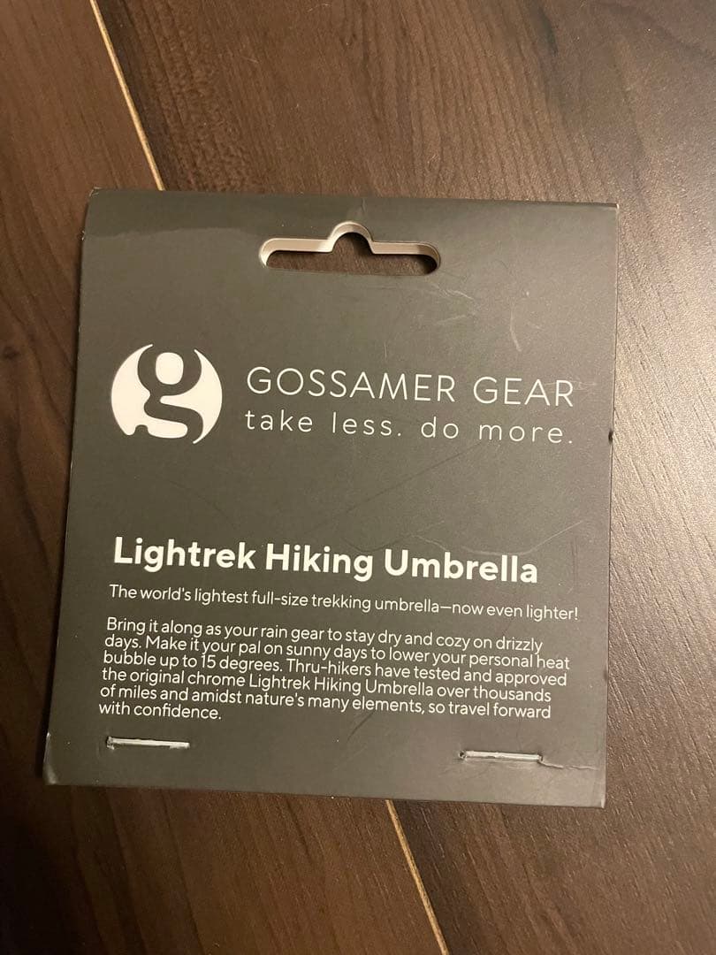 【新品】ゴッサマーギアLIGHTREK HIKING UMBRELLA