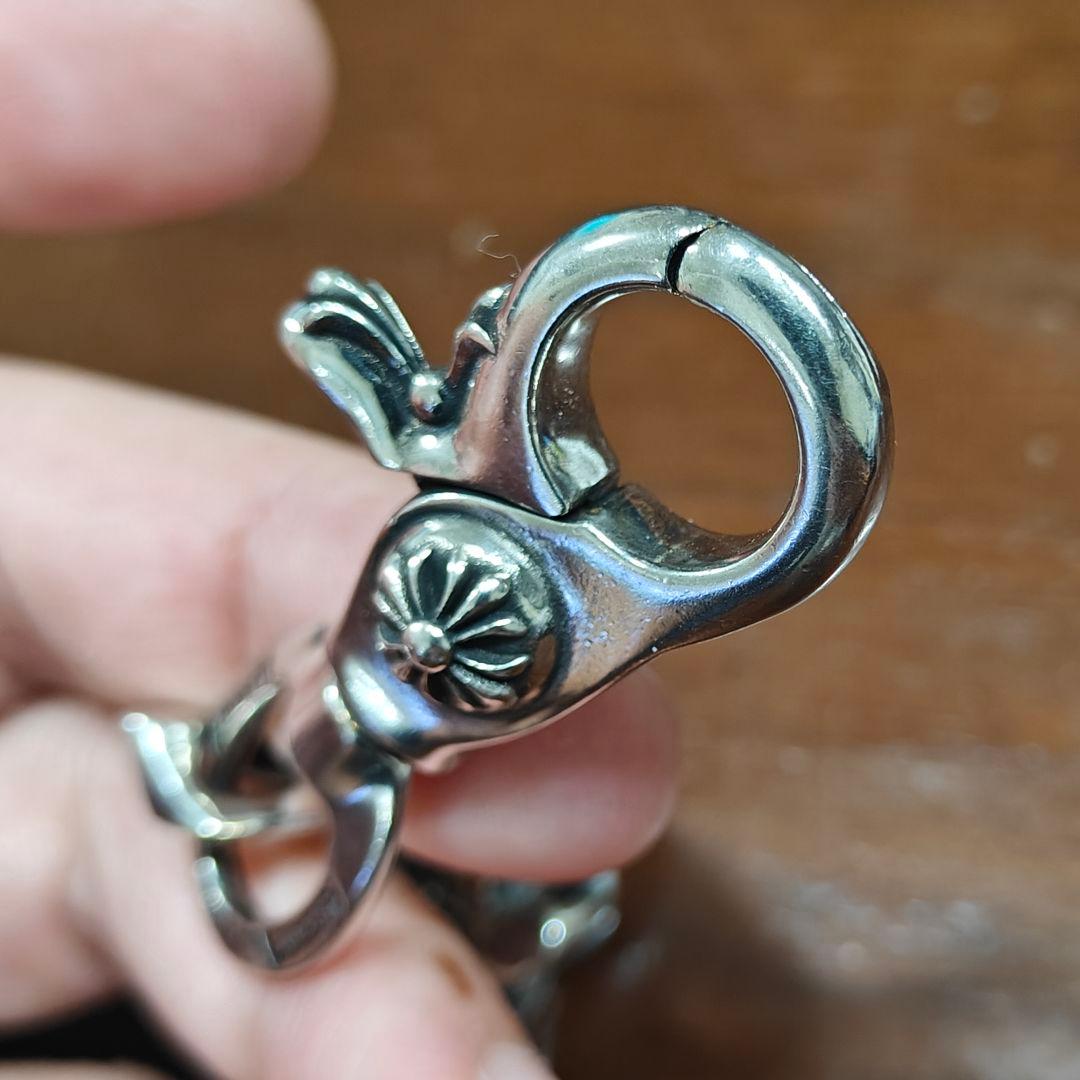 と*る様 ファンシー ダブルクリップ ウォレットチェーン シルバー925 222