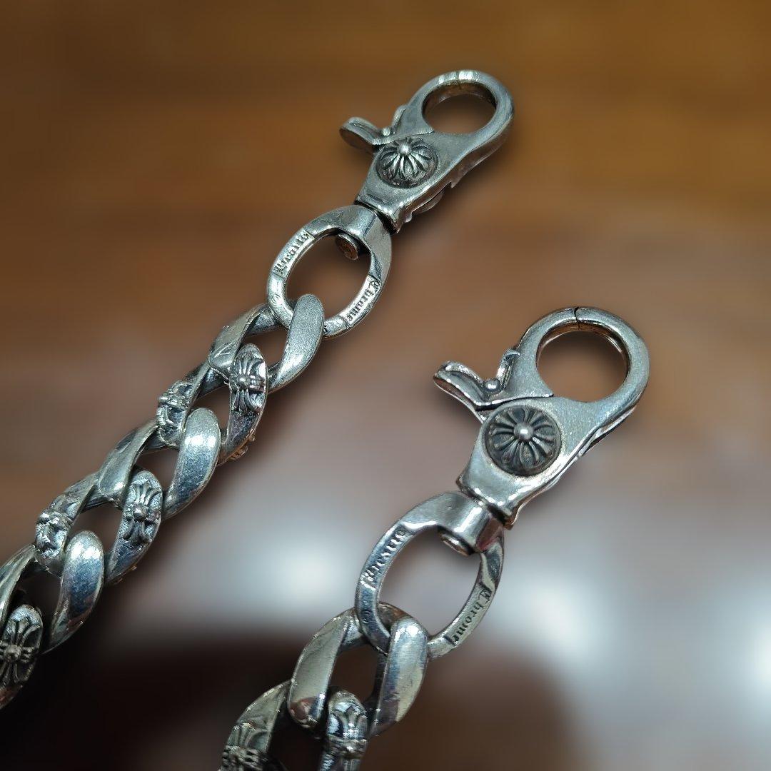 と*る様 ファンシー ダブルクリップ ウォレットチェーン シルバー925 222