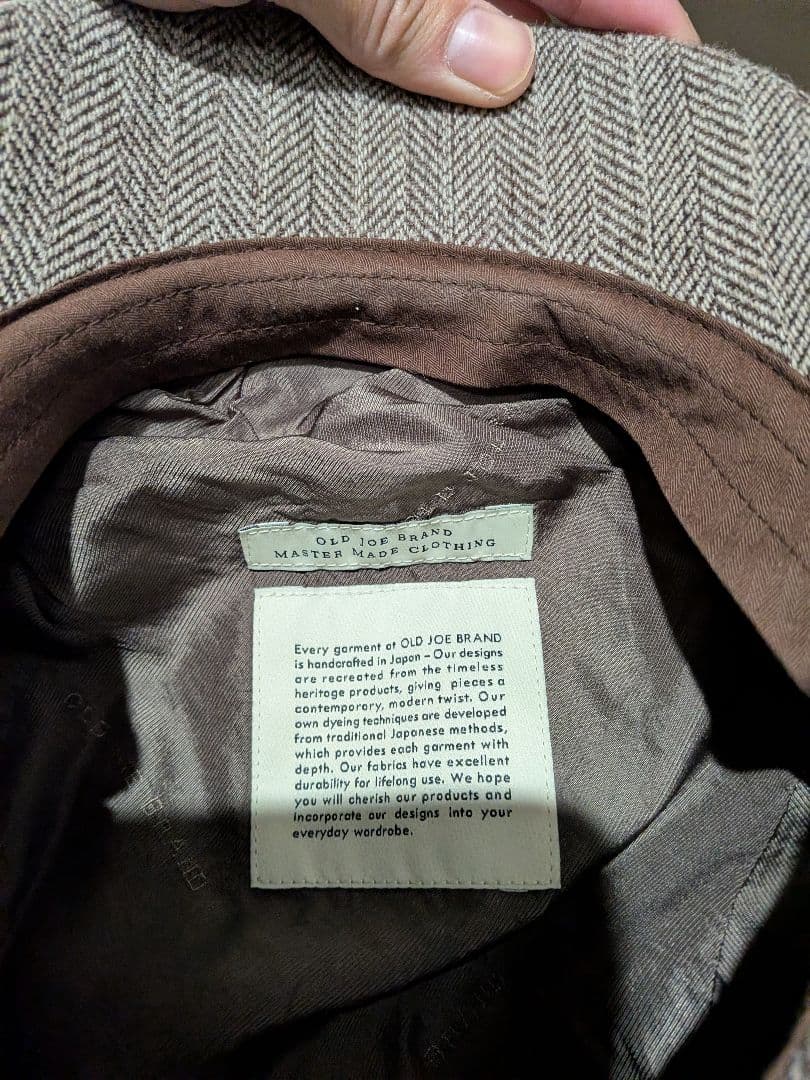 OLD JOE BRAND ヘリンボーンキャスケット