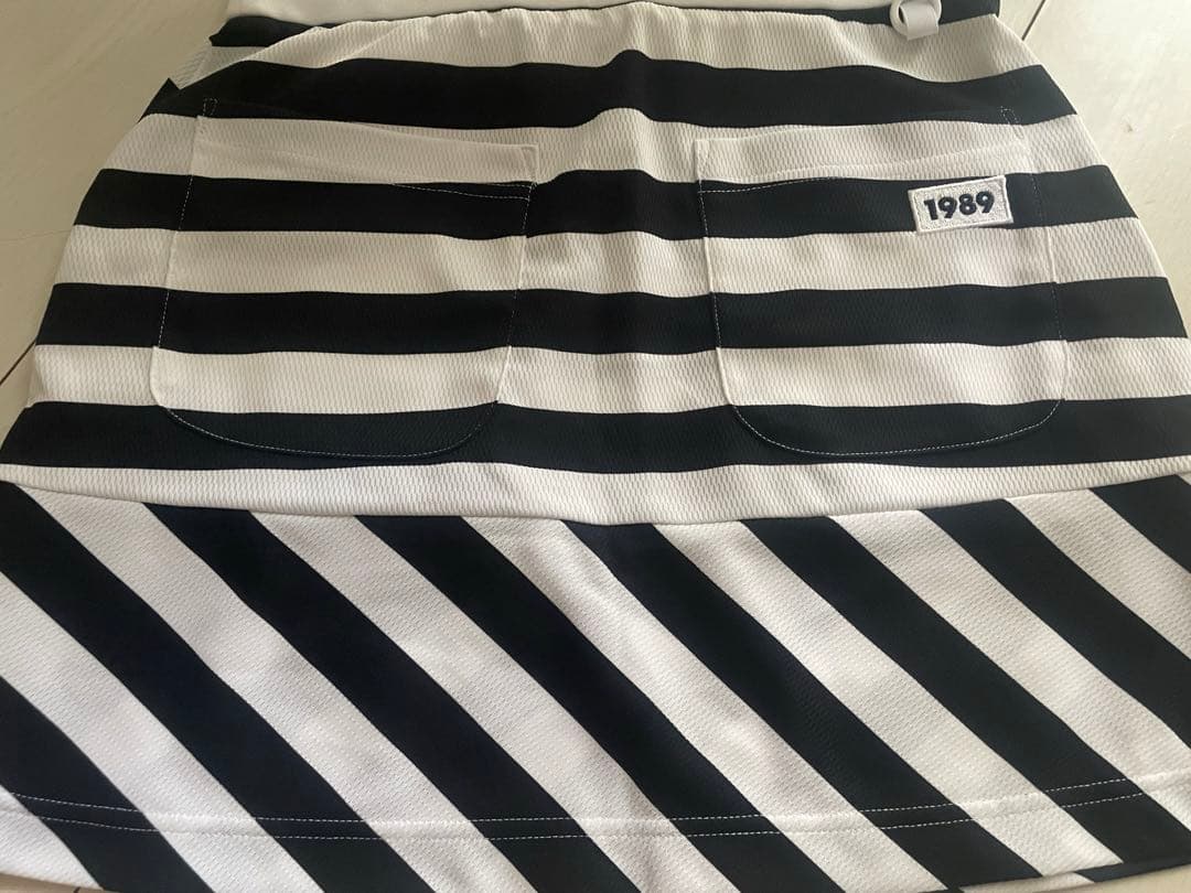 パーリーゲイツ　夏用　ボーダースカート　サイズ0 ゴルフウエア　レディース