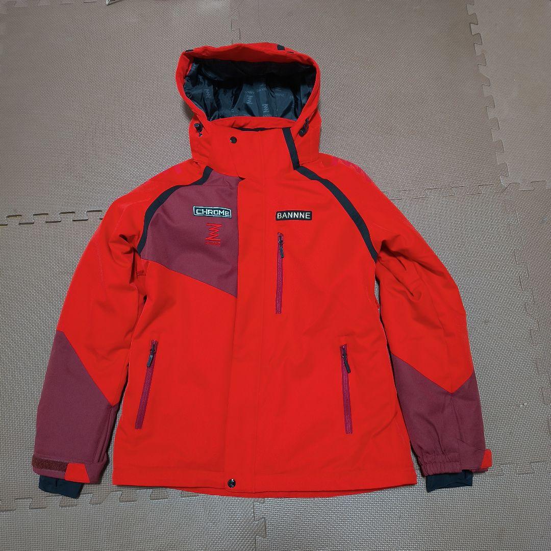 BANNNE 赤 スキーウェア 上下セット Lサイズ