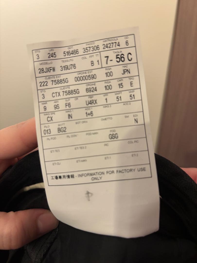 未使用　GUCCI ダークグレー スーツ　セットアップ