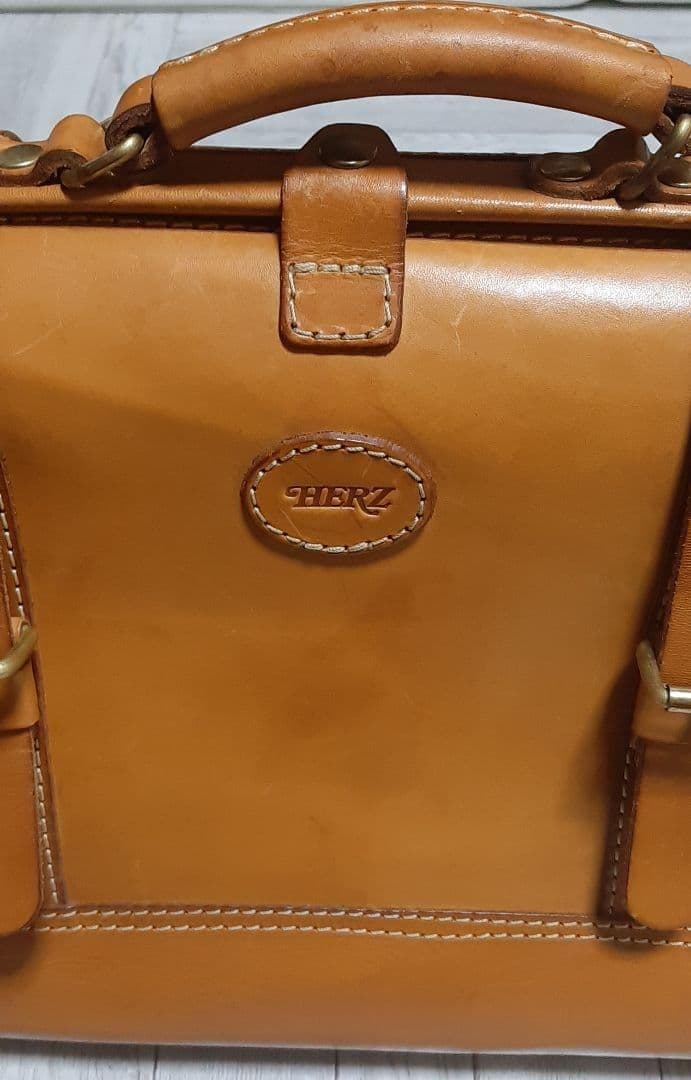 【28日まで】HERZ ヘルツ V-103 L 口枠ボストンバッグ 2way