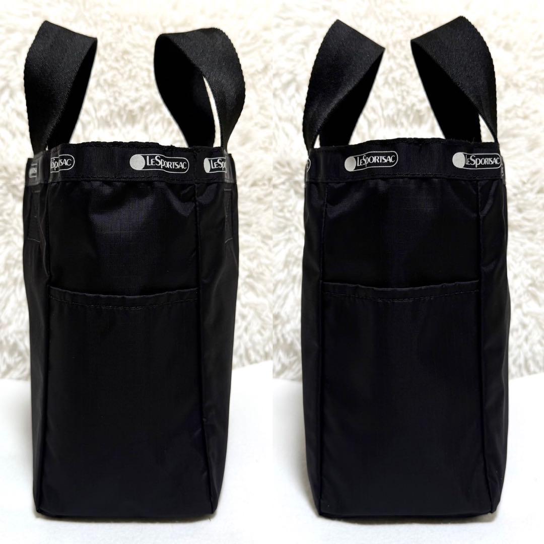 美品 アダムエロペ レスポートサック リバーシブル トート バッグ ブラック