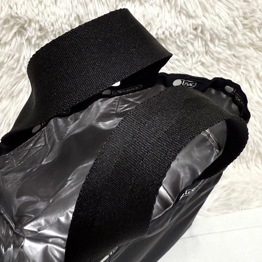 美品 アダムエロペ レスポートサック リバーシブル トート バッグ ブラック