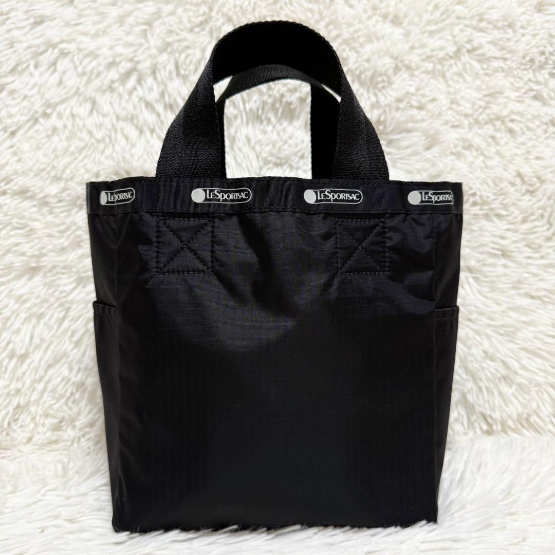 美品 アダムエロペ レスポートサック リバーシブル トート バッグ ブラック