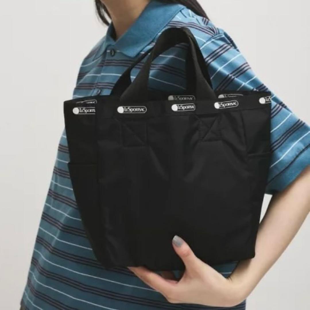 美品 アダムエロペ レスポートサック リバーシブル トート バッグ ブラック