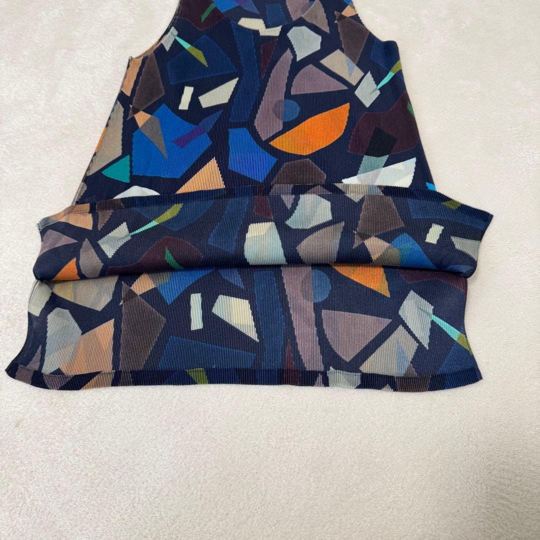極美品✨PLEATS PLEASE プリーツ　総柄　チュニック　Lサイズ