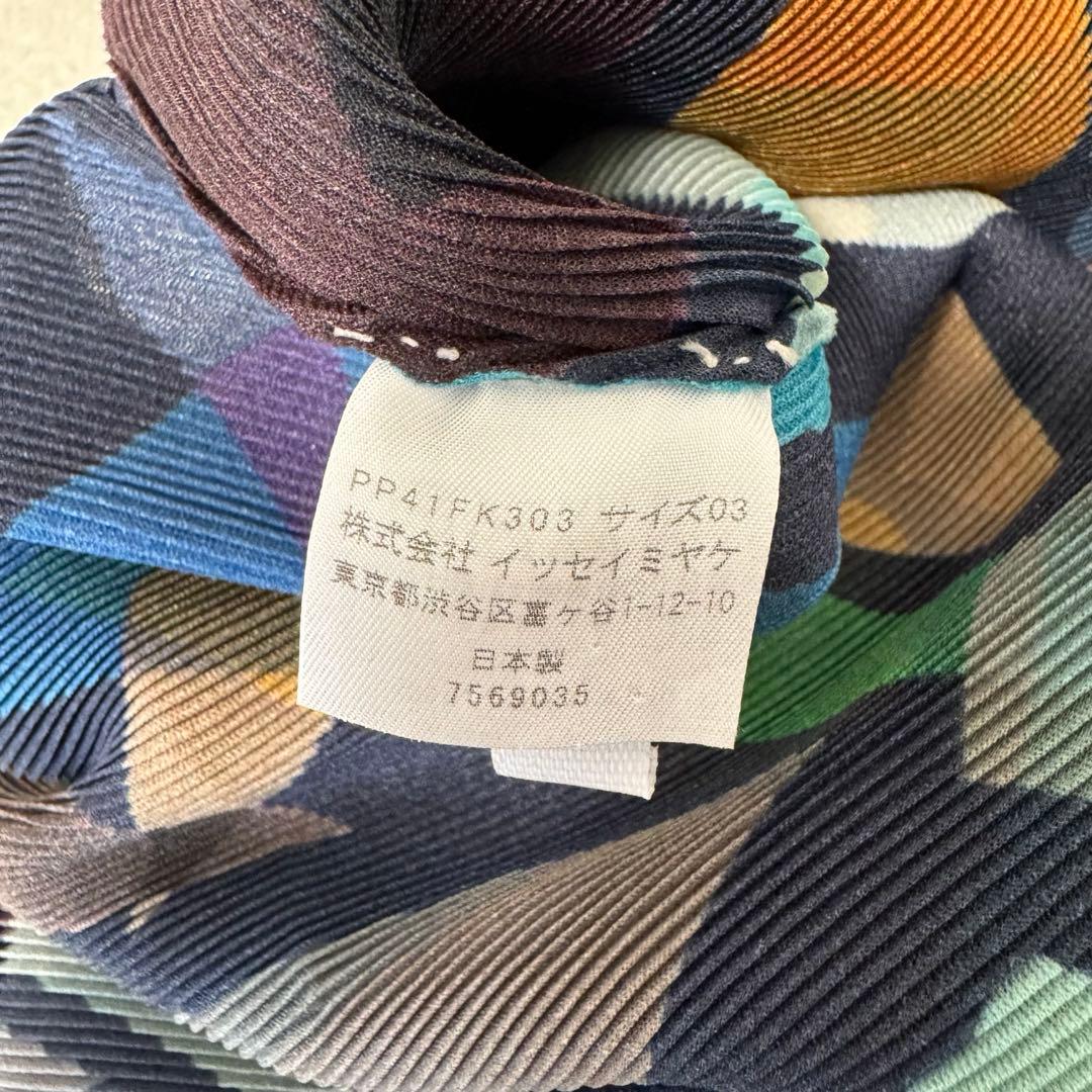 極美品✨PLEATS PLEASE プリーツ　総柄　チュニック　Lサイズ