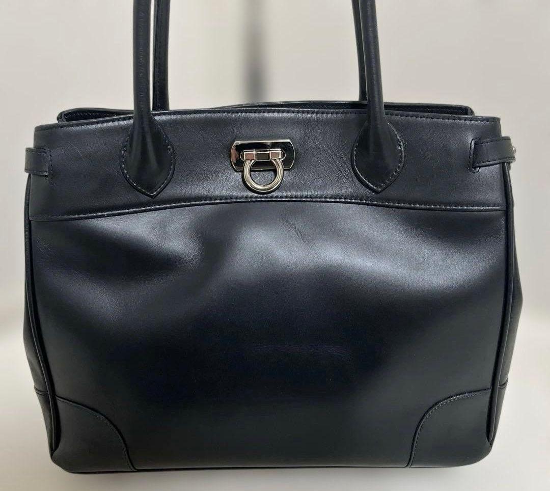 美品　傳濱野 クラシック トートバッグ レザー A4 黒