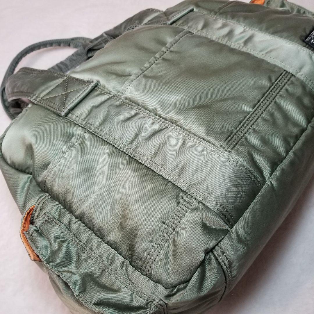 廃盤　美品　PORTER タンカー ダッフルバッグ カーキ セージグリーン　L