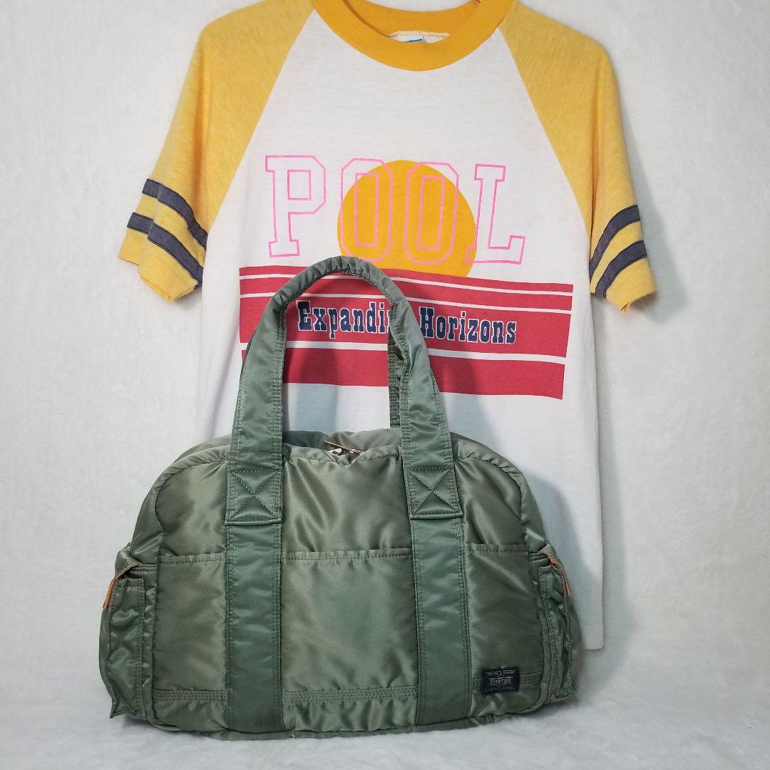 廃盤　美品　PORTER タンカー ダッフルバッグ カーキ セージグリーン　L