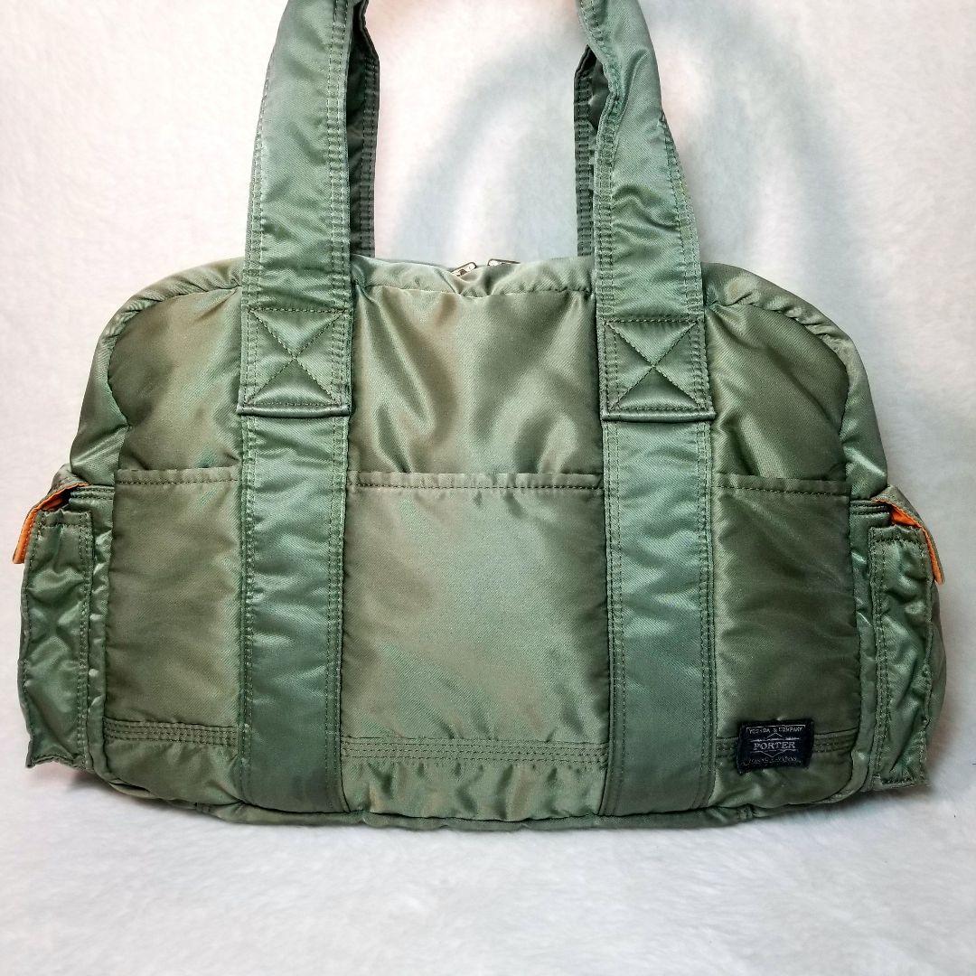 廃盤　美品　PORTER タンカー ダッフルバッグ カーキ セージグリーン　L