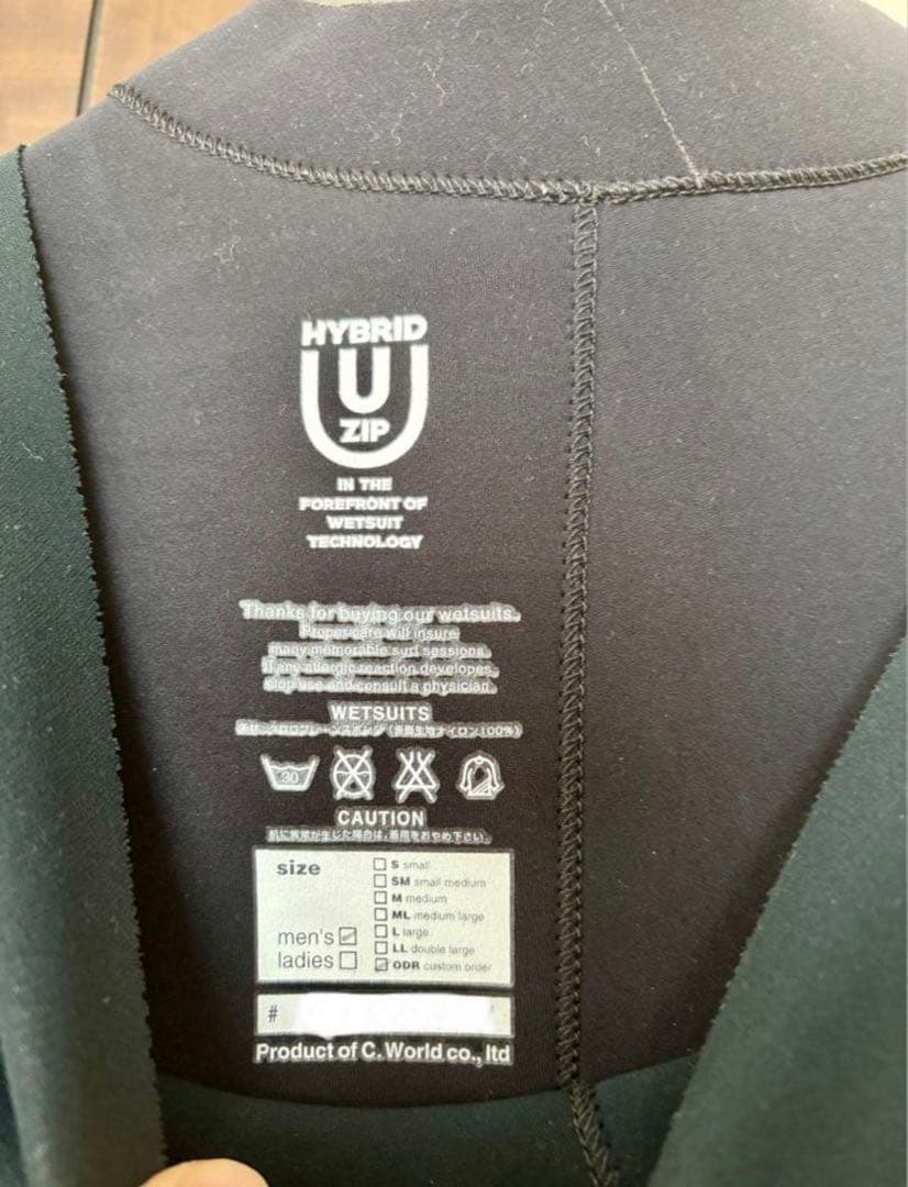 AXXE CLASSIC 5mm 3mm セミドライ 163cm 82kgオーダ