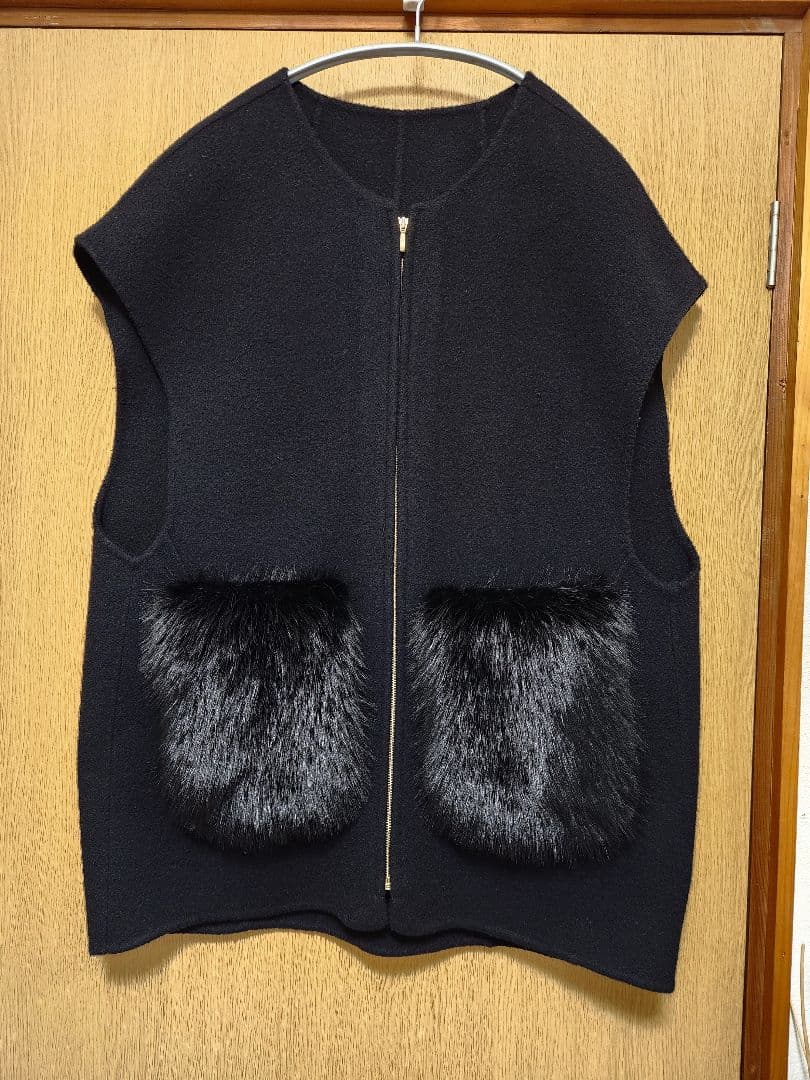 Arpege story ファー付リバージレ ベスト