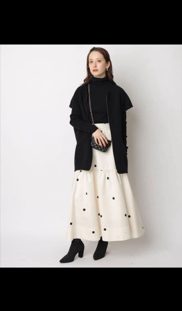 Arpege story ファー付リバージレ ベスト