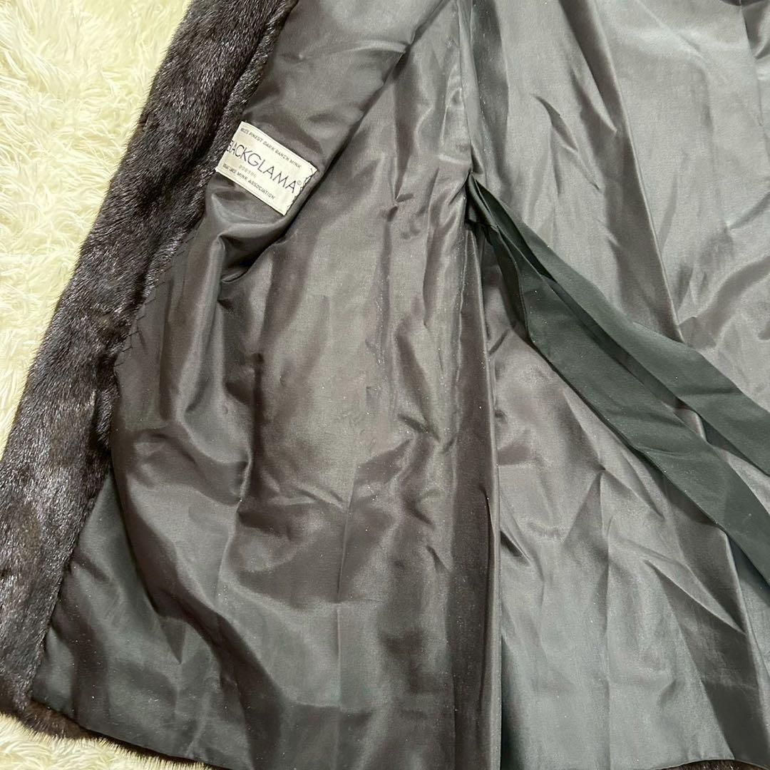 BLACKGLAMA ミンク毛皮コート BASILE ヴィンテージ 高級 ミドル