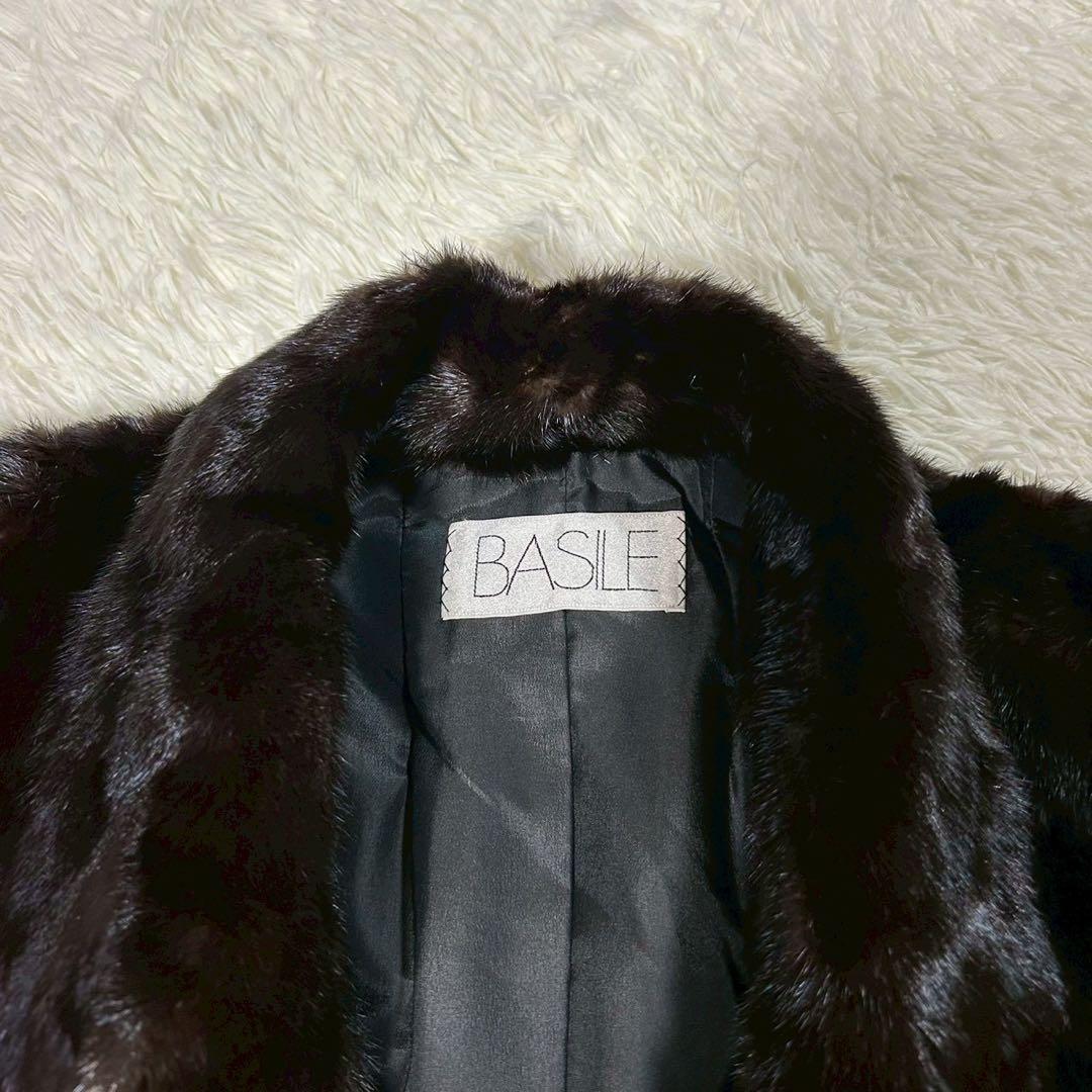 BLACKGLAMA ミンク毛皮コート BASILE ヴィンテージ 高級 ミドル