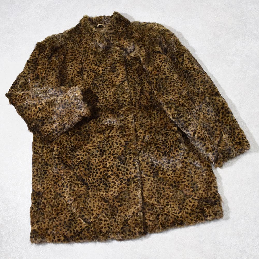 エンバ EMBA シェアード ウィーゼル ファー 毛皮コート ヒョウ柄 ミンク