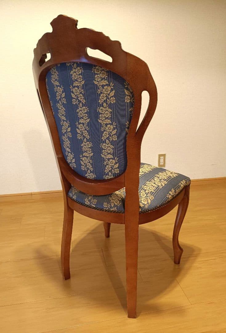 イタリア高級アンティーク調家具 ダイニングチェア リビングチェア 猫脚 A