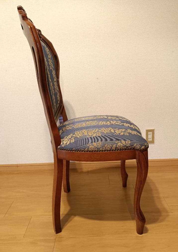 イタリア高級アンティーク調家具 ダイニングチェア リビングチェア 猫脚 A