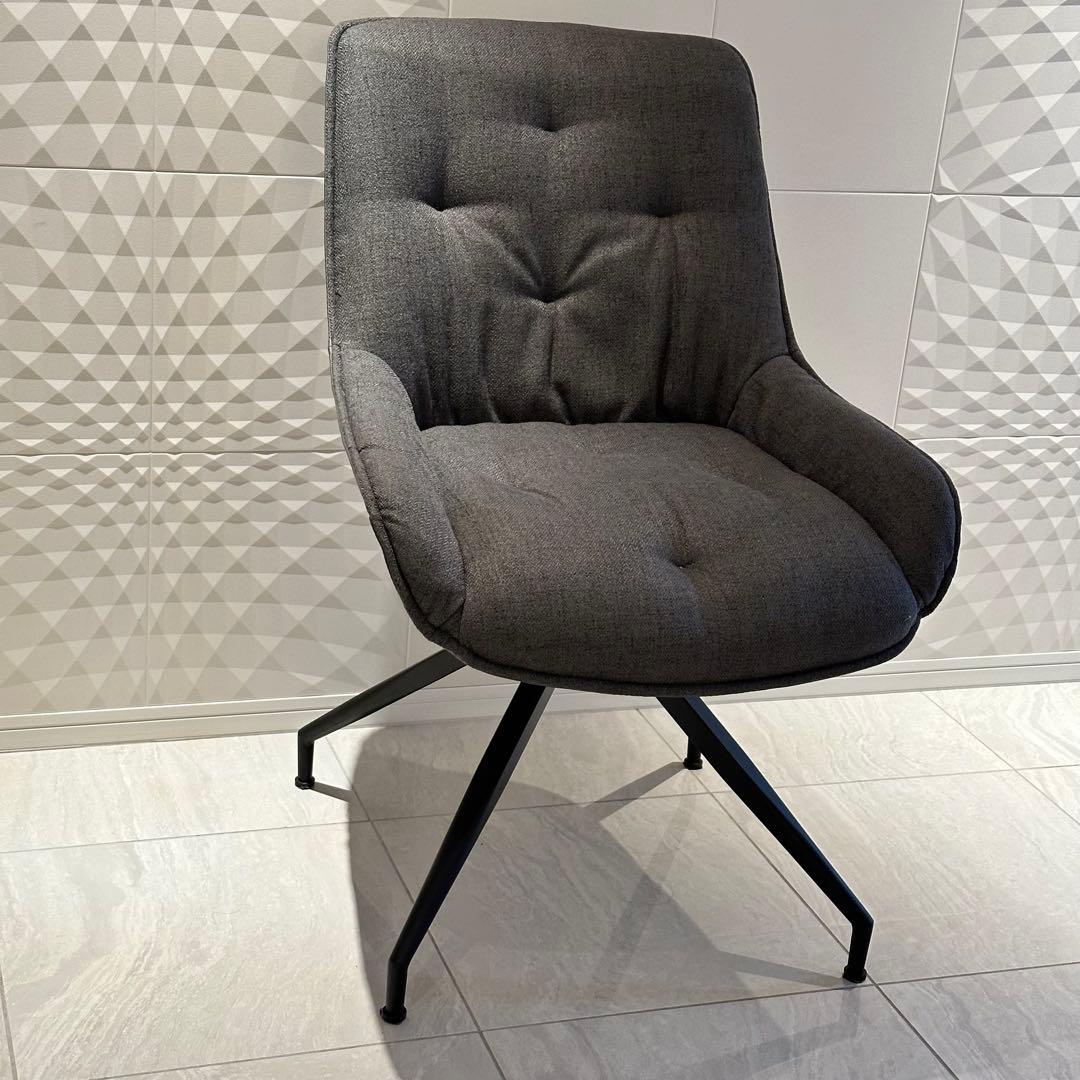 【梱包送料込み】モーダ・エン・カーサ / オスカー チェア /チャコールツイード